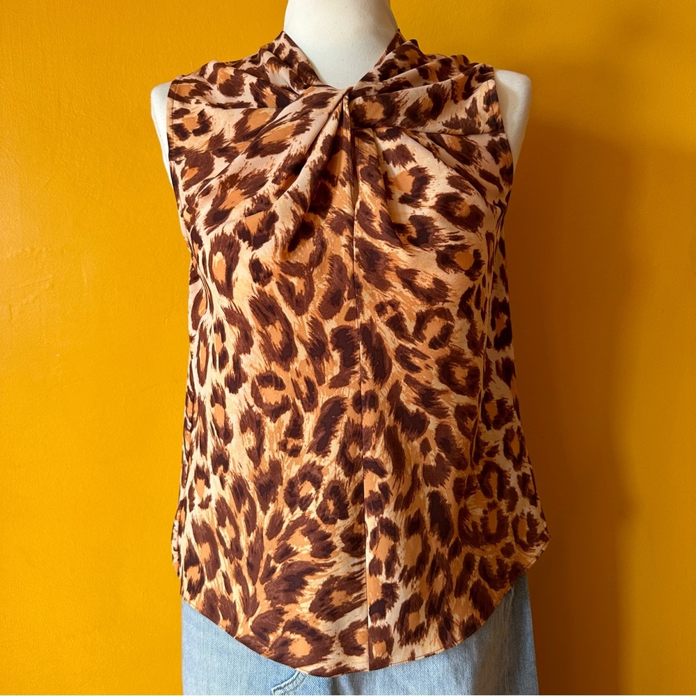 Kate Spade Panthera Twist Neck Shell - Size 4